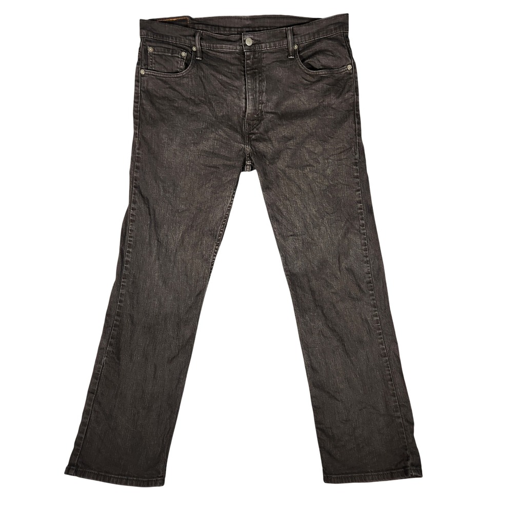 Levi's 569‎ Loose Straight Jeans Mens 36x32 Black Excellent Faded Denim Pants